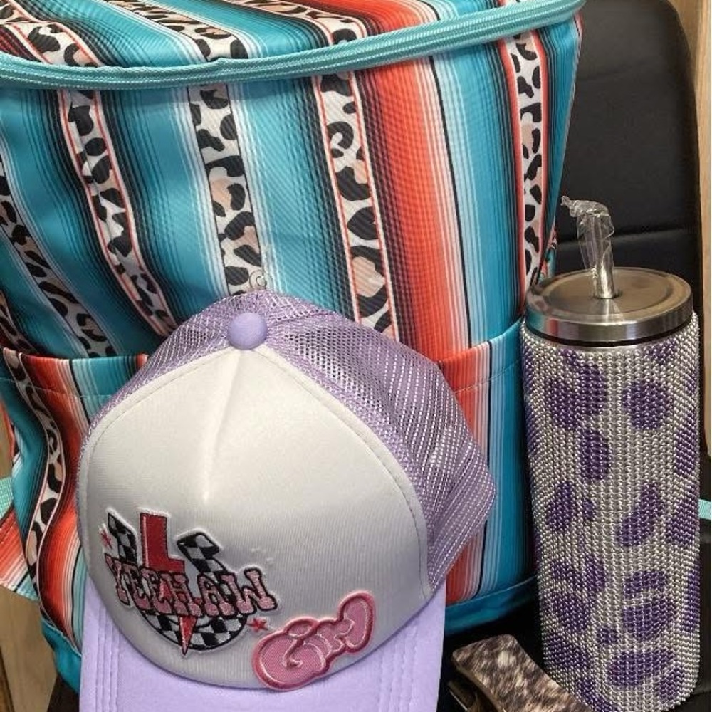 Colorful Striped cooler insulated Backpack